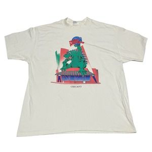 Planet Hollywood Godzilla Lizard Vtg Vintage Shirt
